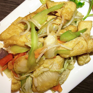 Tofu sauté aux légumes